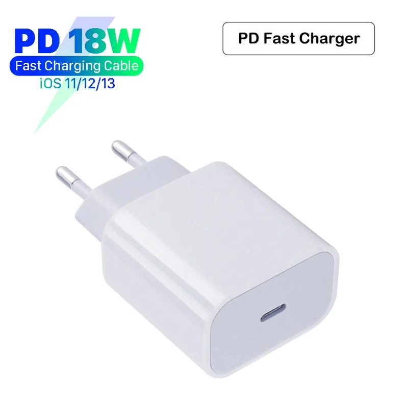 18 Вт PD 3,0 зарядное устройство usb type C US EU UK адаптер для iPhone 11 pro Xs Max Xr 8 Plus Быстрая зарядка питания type-C для Apple зарядное устройство