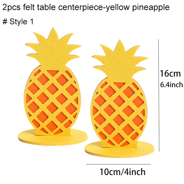 Tropical Flamingo Pineapples Cactus Coconut tree Centerpiece Table decorative Birthday Summer Wedding Hawaiian Party Decorations Pineapple 1