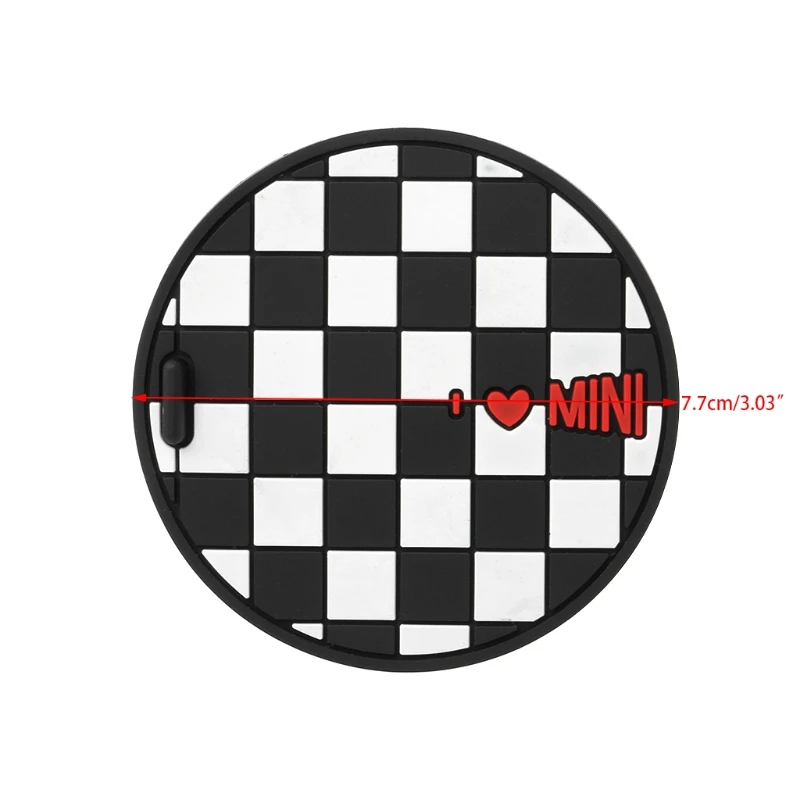 Silicone Anti Slip Pad 7.7mm Silica Gel Car Cup Anti-slip Pad Mat For bmw Mini Cooper 2011 2012 2013 R55 R56