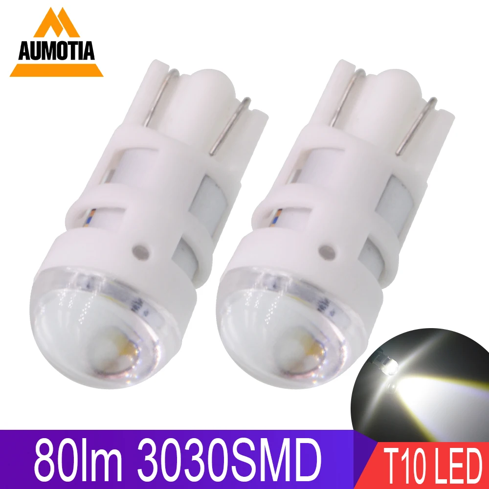 500x T10 светодиодный 194 W5W 1 светодиодный 501 3030 SMD авто отложным воротником сбоку номерной знак светильник лампа габаритного огня AC/DC 12V