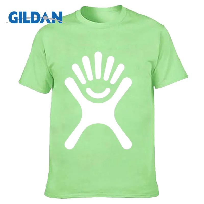 Light Green GILDAN индивидуальные мужские футболки печать рука ваш собственный дизайн Высококачественная дышащая хлопковая футболка для мужчин плюс размер XS-3XL - Цвет: Light Green