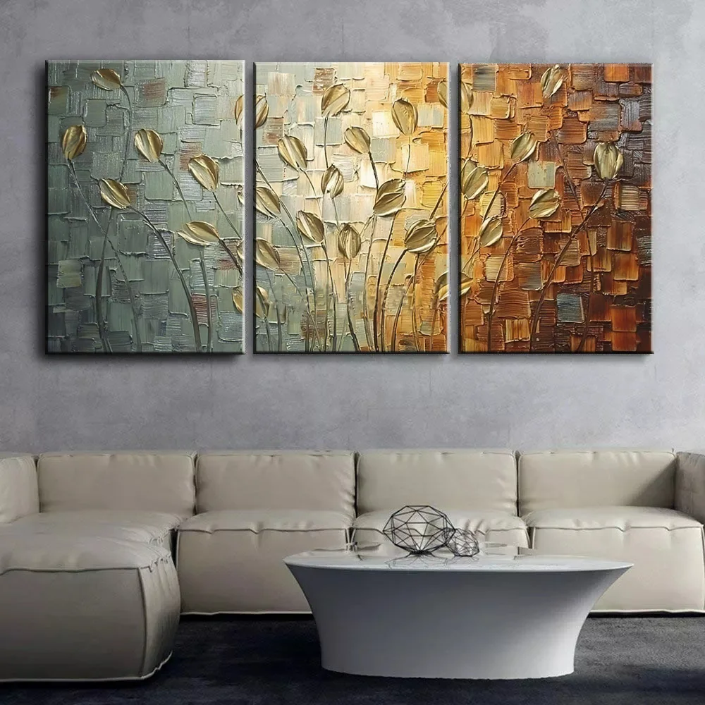 3Pcs Abstract Color Canvas Paintings Nordic Wall Art Poster Pictures Home Decor