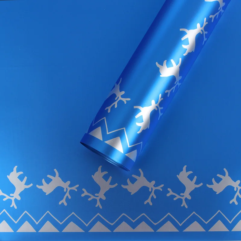 Christmas Gift Wrapping Paper Flowers Bouquet Packing Kraft Paper Stripe Design Handmade Gift Paper Wrap Florist Supplier - Цвет: N1