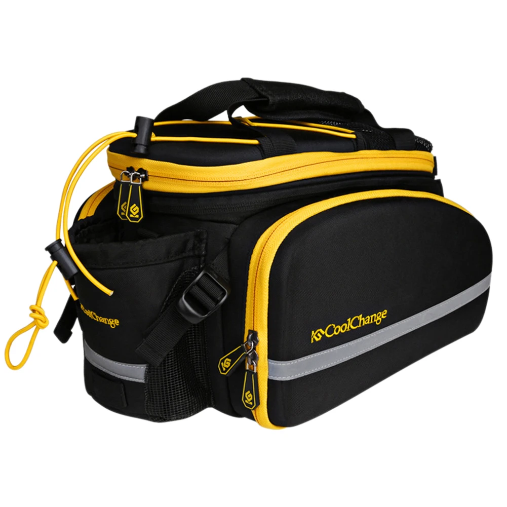 Black Yellow Многофункциональные аксессуары для камеры для езды на велосипеде на заднем сиденье, сумка через плечо, аксессуары для хранения, велосипедная сумка большой емкости - Цвет: Black Yellow