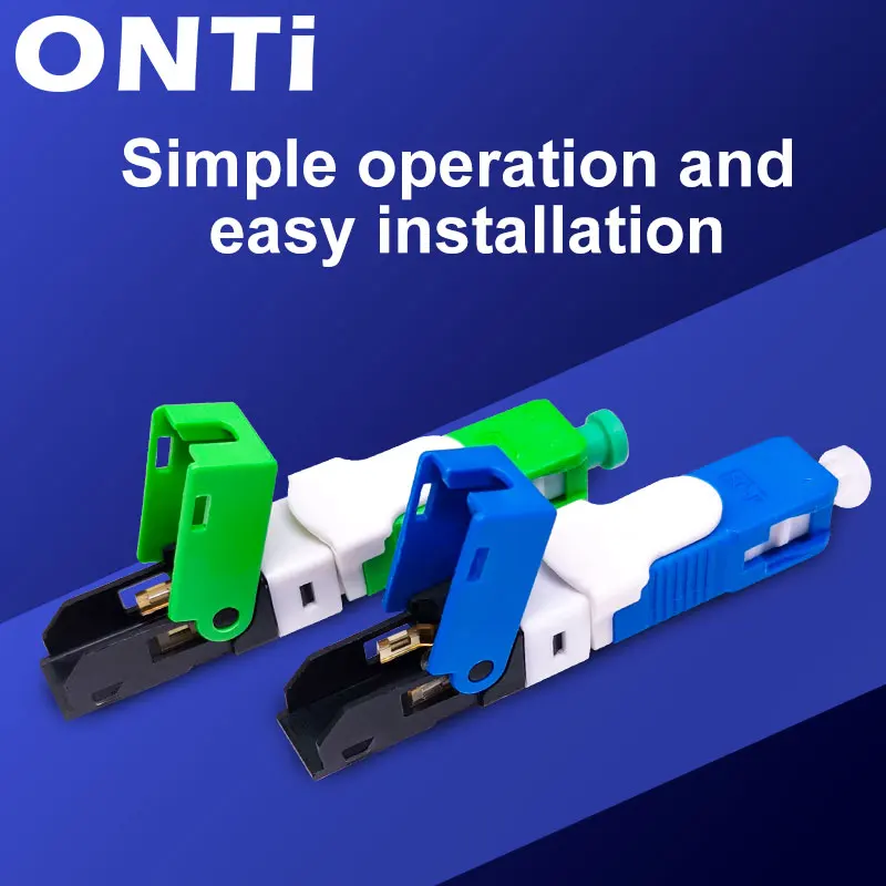 ONTi Fiber Optic Quick Connector High Quality SC UPC SC APC FTTH 50/100/150/200/300pc Single Mode