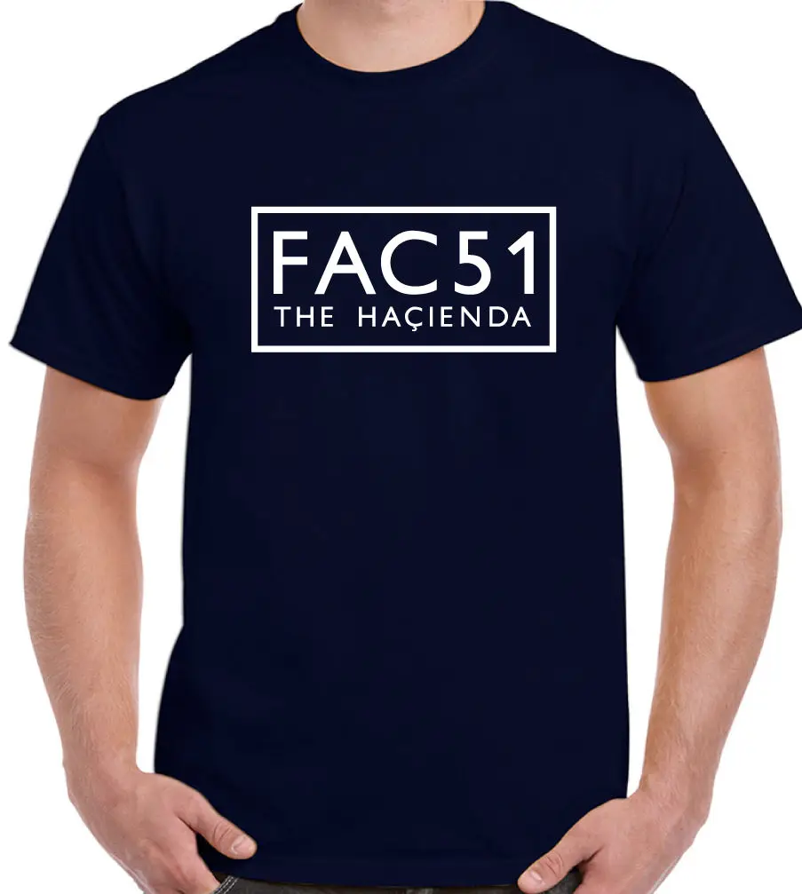 FAC51 Мужская футболка фабрика Records Hacienda Каменные розы новый заказ Happy Mondays 2019 модная
