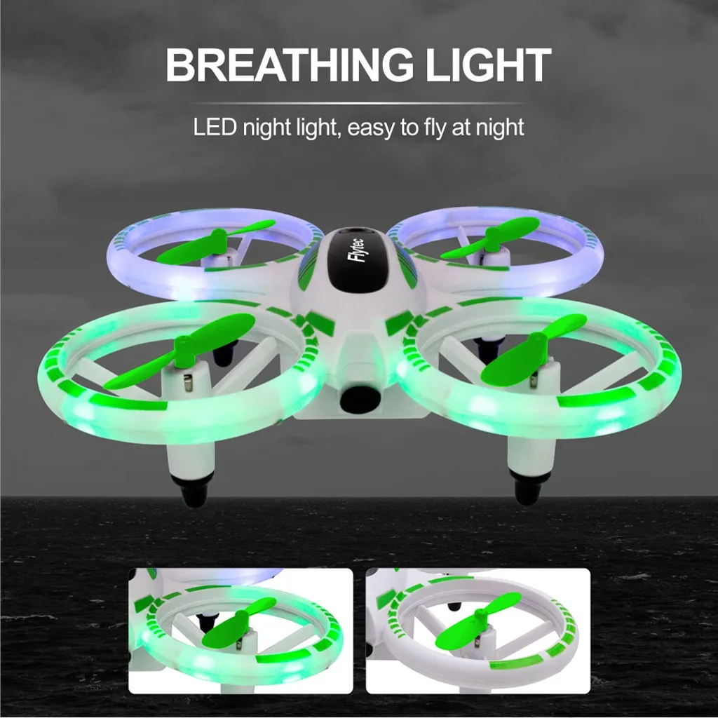 Flytec T21 крутой светодиодный фонарь для дыхания, высокая высота, пульт дистанционного управления, Дрон, 3D отжим, один ключ назад, детские подарки, высокое качество