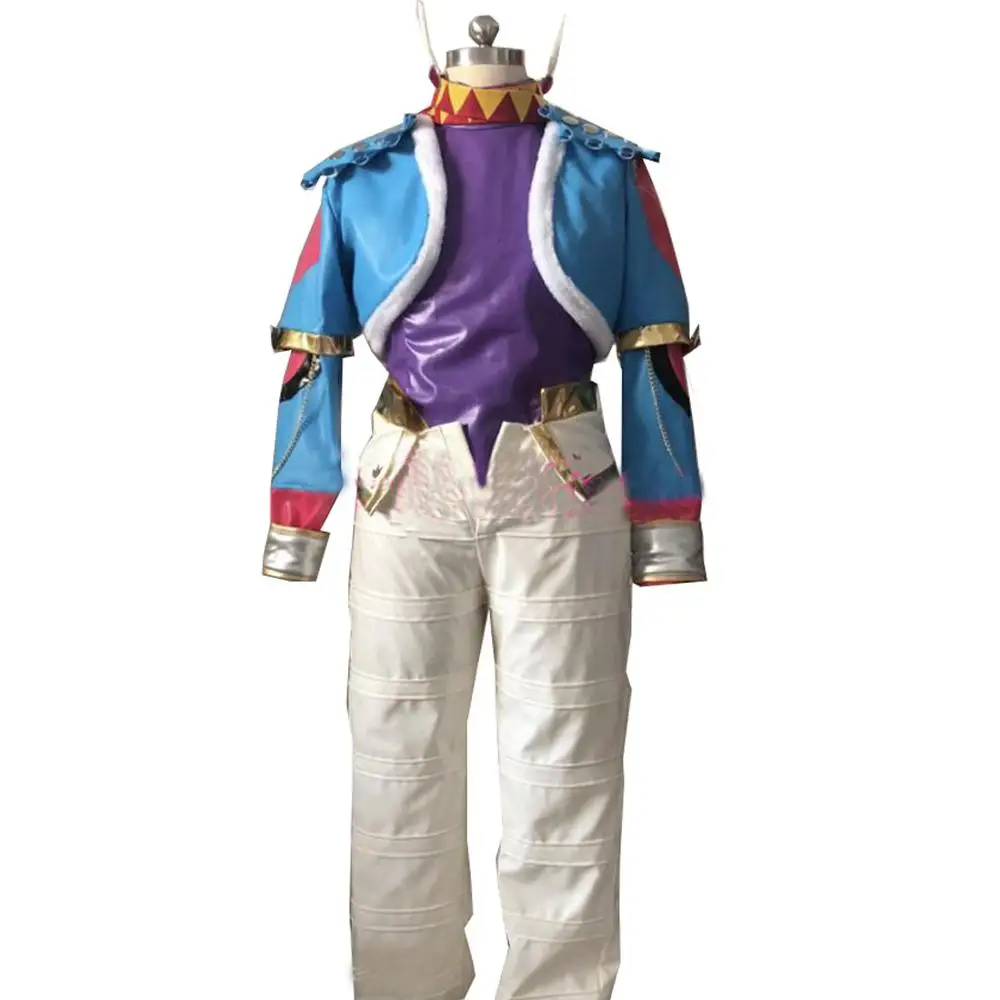 2020 Nuovo Stile Jojo'S Bizarre Adventure Steel Ball Run Gyro Zeppeli Costume Cosplay Set Completo Sciarpa Guanto Incluso