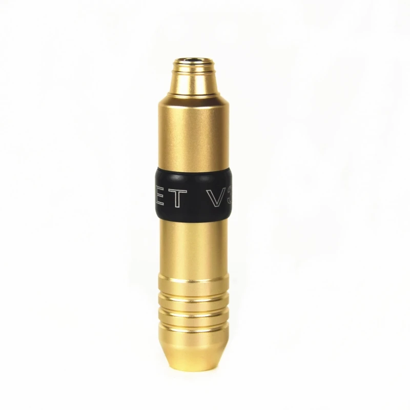 Золотой Rocket V3 тату машина поворотная ручка со швейцарским мотором Мощный Тихий для картриджа татуировки лайнер и шейдер питания - Цвет: Золотой
