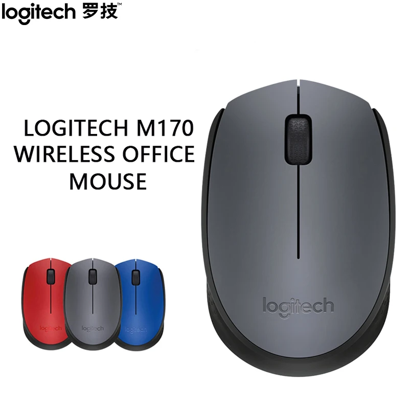Мышь Logitech M170 Беспроводная с 3 кнопками 1000 DPI 2 4 ГГц | Компьютеры и офис