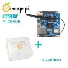 Funda transparente de ABS para ordenador portátil, carcasa naranja Pi Zero 2 de 512MB, Chip Allwinner H616, funciona con Android 10,Ubuntu, placa sencilla de sistema operativo Linux