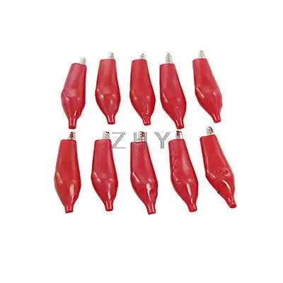 

10 Pcs 37mm Test Testing Probe Alligator Clips