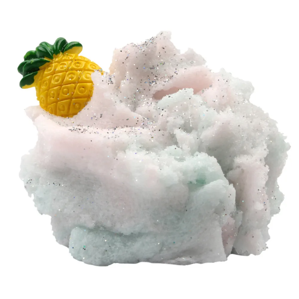 Colorful Mixing Cloud Cotton Candy Slime Fluffy Polymer Anti Stress Slime Sludge Cotton Mud Toy Toys For Children #A