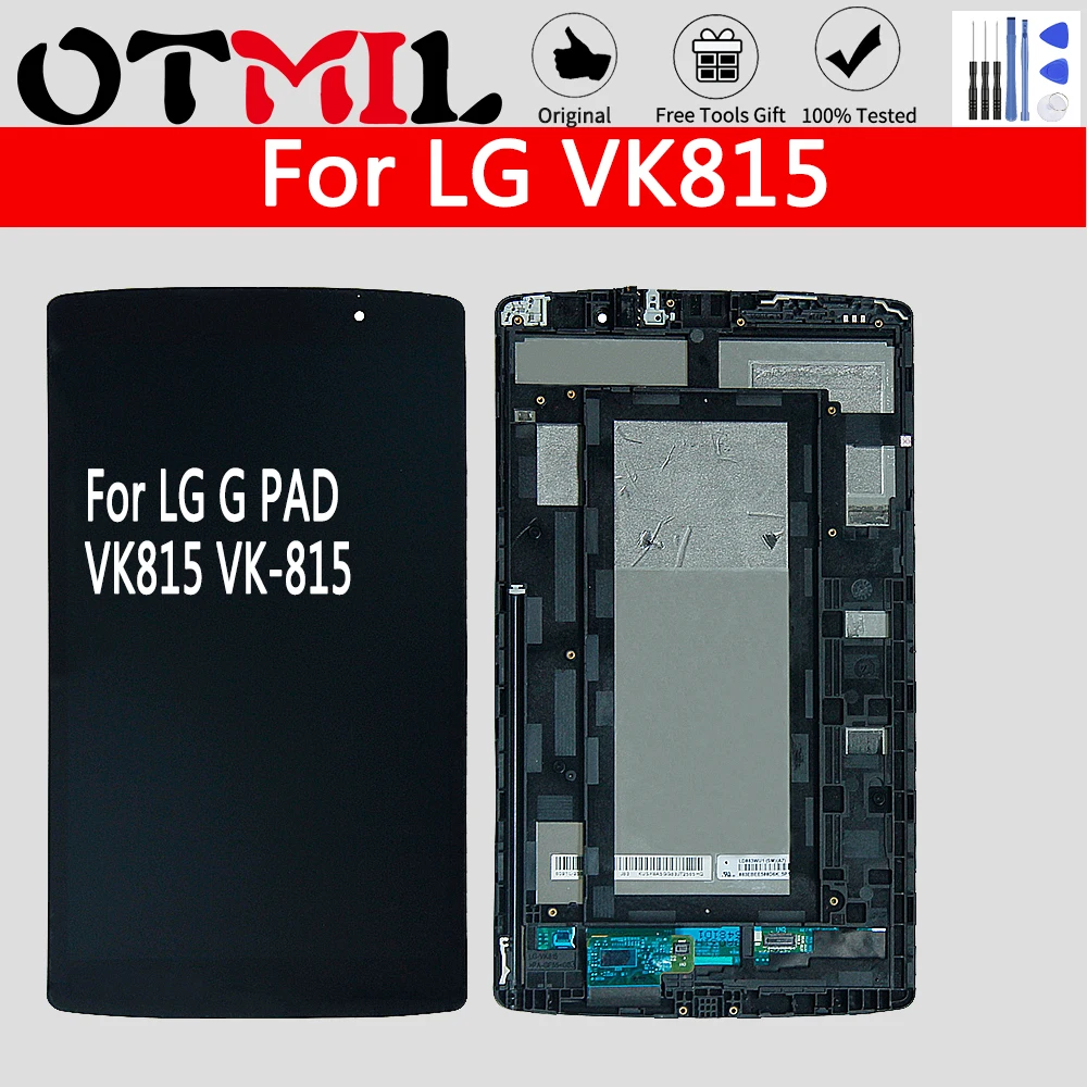 OTMIL 8 3 &quotдля LG VK815 ЖК дисплей сенсорный экран с рамкой дигитайзер для V400 V401 сборка
