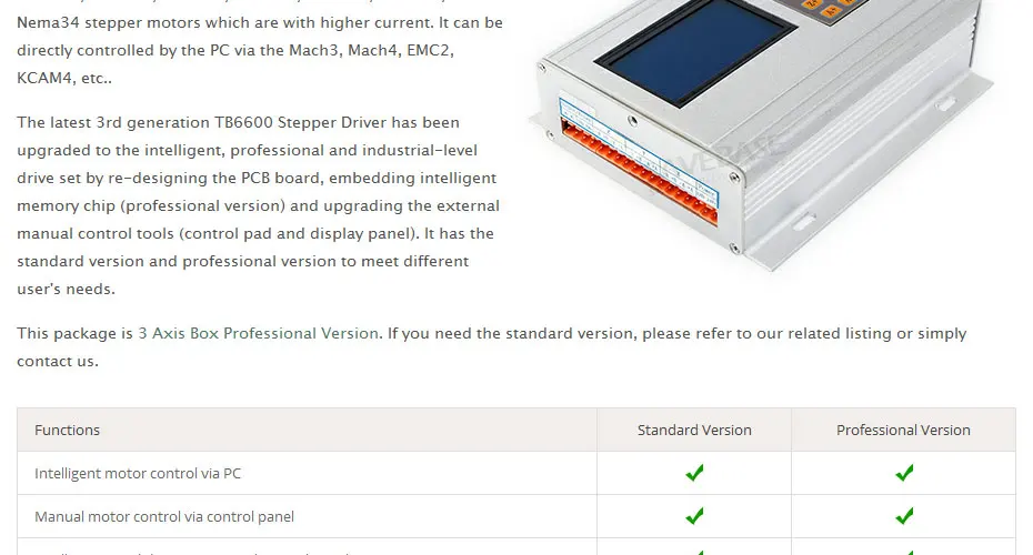 3 оси TB6600 контроллер 0-10A HB Nema16 шаговый двигатель 12В высокого качества блок питания для станка с ЧПУ комплект