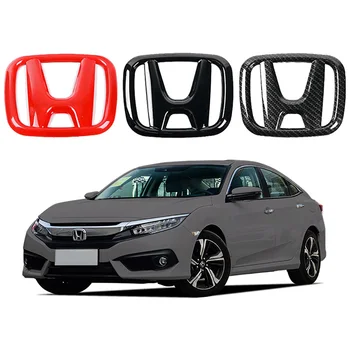 

3Pcs/Set Front Emblem Rear Trunk Badge Steering Wheel Center Sticker For Honda Civic Accord Crider City XR-V CR-V Inspire Envix