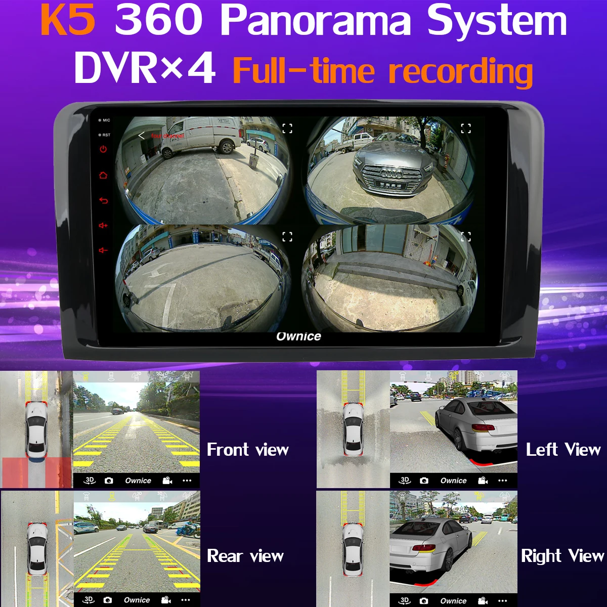 1Din 360 ° камера Android 9,0 4 Гб+ 64 Гб SPDIF DSP CarPlay автомобильный мультимедийный плеер для Mercedes Benz ML GL W164 X164 SPDIF gps радио