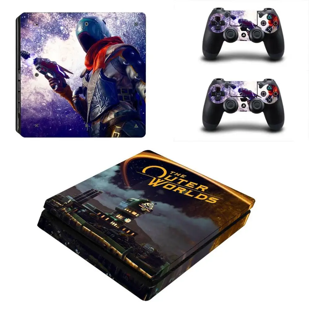 YSP4S-3928 Внешние Миры PS4 Slim sticker s Play station 4 наклейки для кожи наклейки для playstation 4 PS4 Slim консоли и контроллера Skins - Цвет: YSP4S-3928