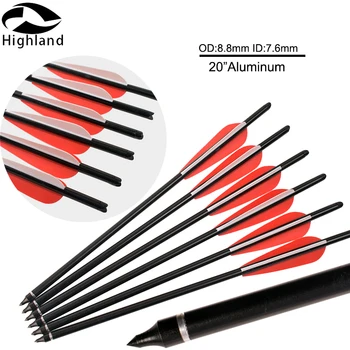 

6 or 12 PCS 16" 20" Length Replace arrowhead Bow Crossbows Bolt Arrows Archery Aluminum Arrows for Hunting Shooting Sport