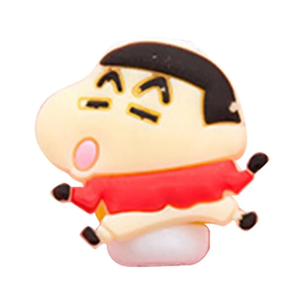Crayon Shin Chan Прекрасный мультфильм зарядное устройство для сматывания кабеля защитный чехол Saver 8 Pin линия передачи данных протектор наушников шнур защиты рукава провода крышка - Цвет: Crayon Shin Chan