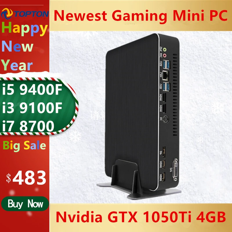 Topton新ミニゲーミングpc I7 8700 I5 9400f Gtx1050ti 4 グラムnvidia Gpu Win10 プロネットトップlinuxデスクトップコンピュータwifi 2 Hdmi2 0 ミニ Pc Aliexpress