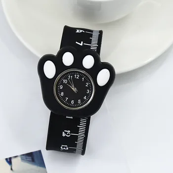 

Creativity Cartoon Watch Kids Silicone Strap Tape Patted Watch Girls Boys Child Sports Bracelet Clock Students Ruler Watch C321