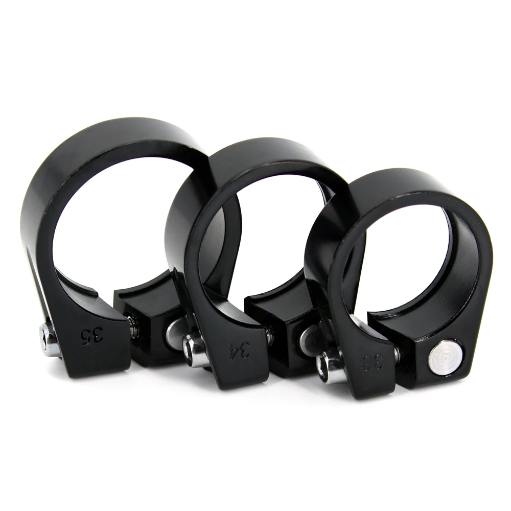 Bike Seatpost Clamp 28.6/31.8/34.9mm Aluminum Tube Clamp MTB Bike Seatpost