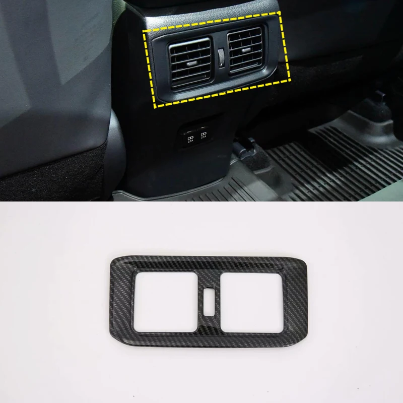 

For Toyota RAV4 RAV 4 2019 2020 Interior Rear Air Condition AC Vent Outlet Cover Trims Decoration Car-Styling Accessories