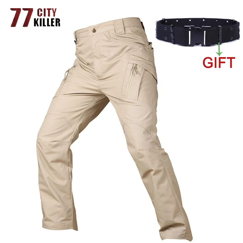 77City Killer Tactical Pants Men Military Style Cargo Pants Male IX9 Combat Trousers Work Trousers SWAT Pocket Baggy Joggers 77City Killer Tactical Pants Men Military Style Cargo Pants Male IX9 Combat Trousers Work Trousers SWAT Pocket Baggy Joggers