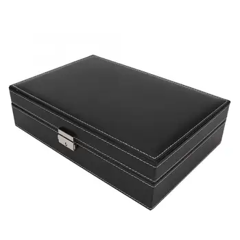 

Multi-Functional Watch Jewelry Ring Earrings Display Box Storage Holder Box Storage Box PU Leather Jewelry Box Storage Box Ring