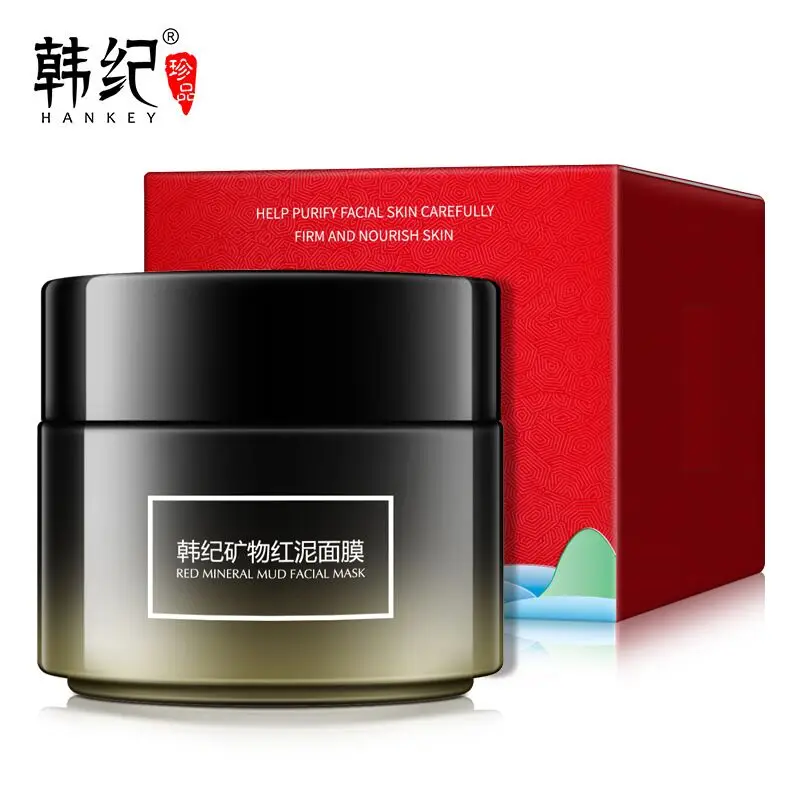 Hankey Mineral RedClay Facial Mask Oil Control Moisturizing Deep Cleansing Shrink Pores Acne Blackhead Removal Sleepmask Skincae | Красота и
