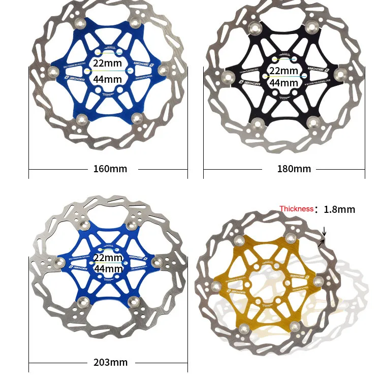 Zoom велосипедный Дисковый Тормоз MTB тормозной поплавок плавающие дисковые роторы 160 мм 180 мм 203 мм гидравлические тормозные колодки поплавок роторы запчасти для велосипеда