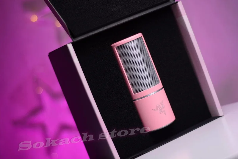 Original Razer Seiren Mini Quartz Pink Crystal Ultra-compact Condenser  Microphone Professional Game Microphone For Girl - Microphones - AliExpress