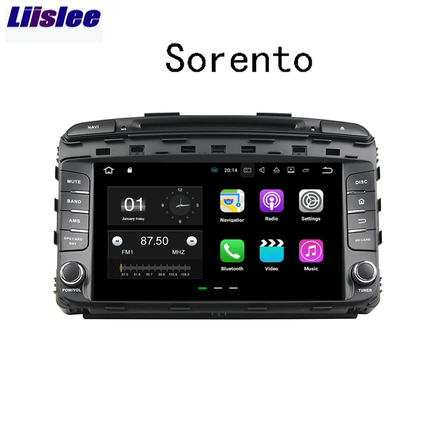 Best Price Liislee 2 Din Voor Kia Sorento Um 2015 ~ 2018 Android Auto Navigatie Gps Auto Radio Grote Scherm Stereo Multimedia speler Bluetooth