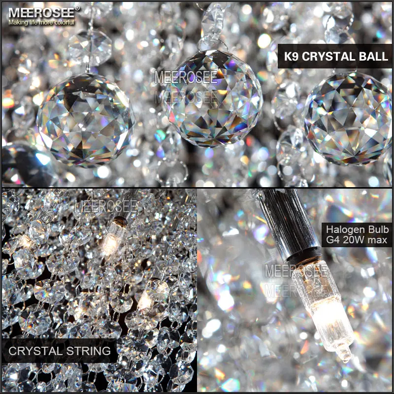 Современный круглый хрустальный потолочный светильник s Lustre de cristal лампа