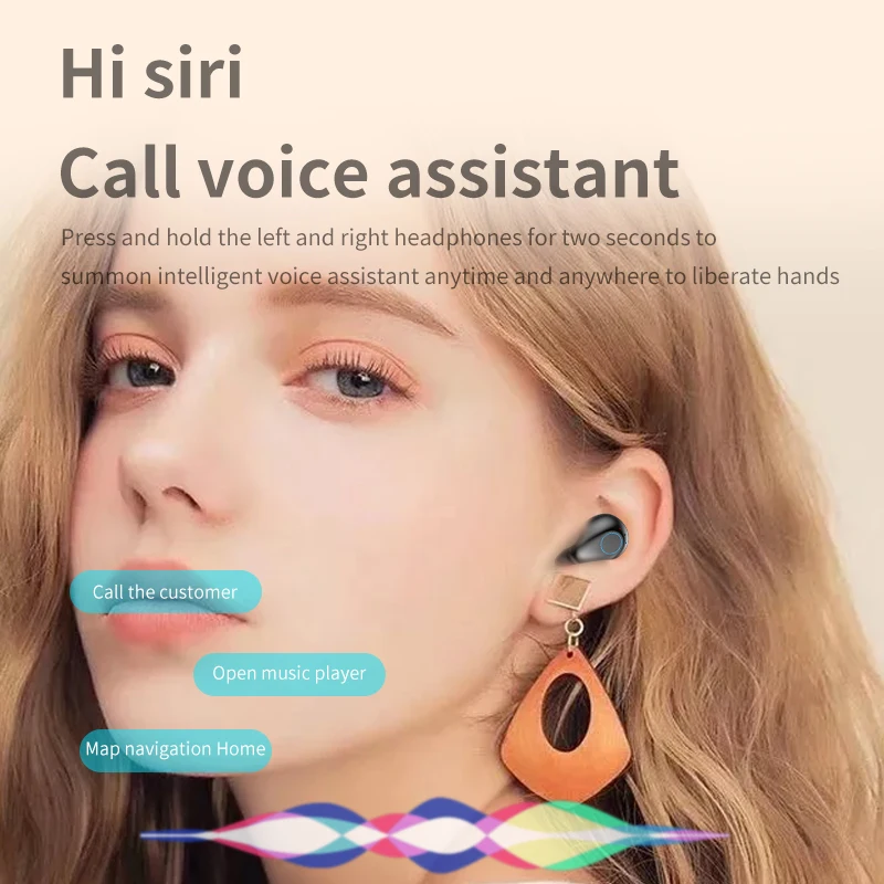 REHIMM True Wireless Bluetooth Earphone V5 1 TWS Headphones In Ear Mini Earbuds Sport Headsets Touch Control for Huawei Xiaomi