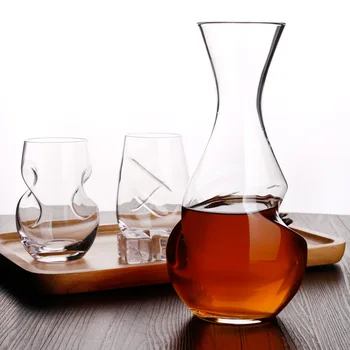 

350ml Special Shaped Whisky Glass Egg Type Glass Cup Vodka Spirits Glass Thumb Glass Mug Wine Set Drink Glass Set Bar Drinkware