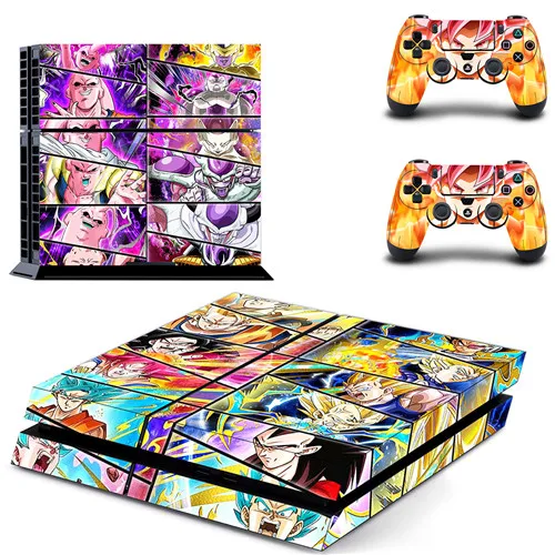 QPTM0066 Dragon Ball Z Супер полное покрытие лицевые панели наклейка для PS4 Наклейка для playstation 4 консоль и контроллеры наклейка для PS4 виниловая наклейка - Цвет: QPTM0066