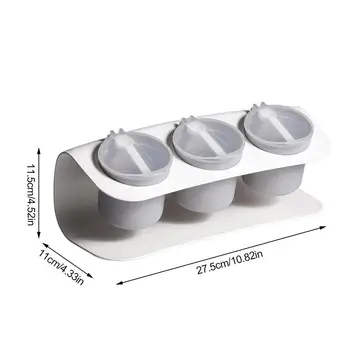 

3 In 1 Seasoning Storage Box Set For Kitchen Cooking Plastic Containers Kitchen Tools