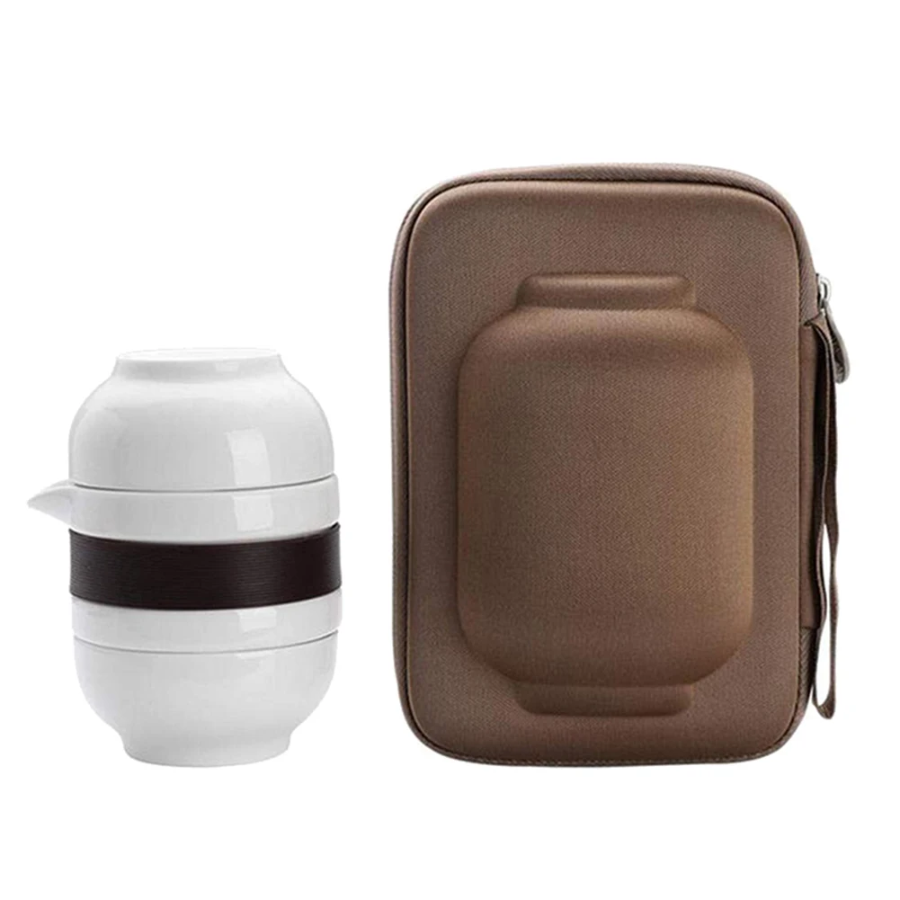 

Multi-function Travel Tea Set High Temperature Bone Jade Porcelain Travel Tea Set 2019ing