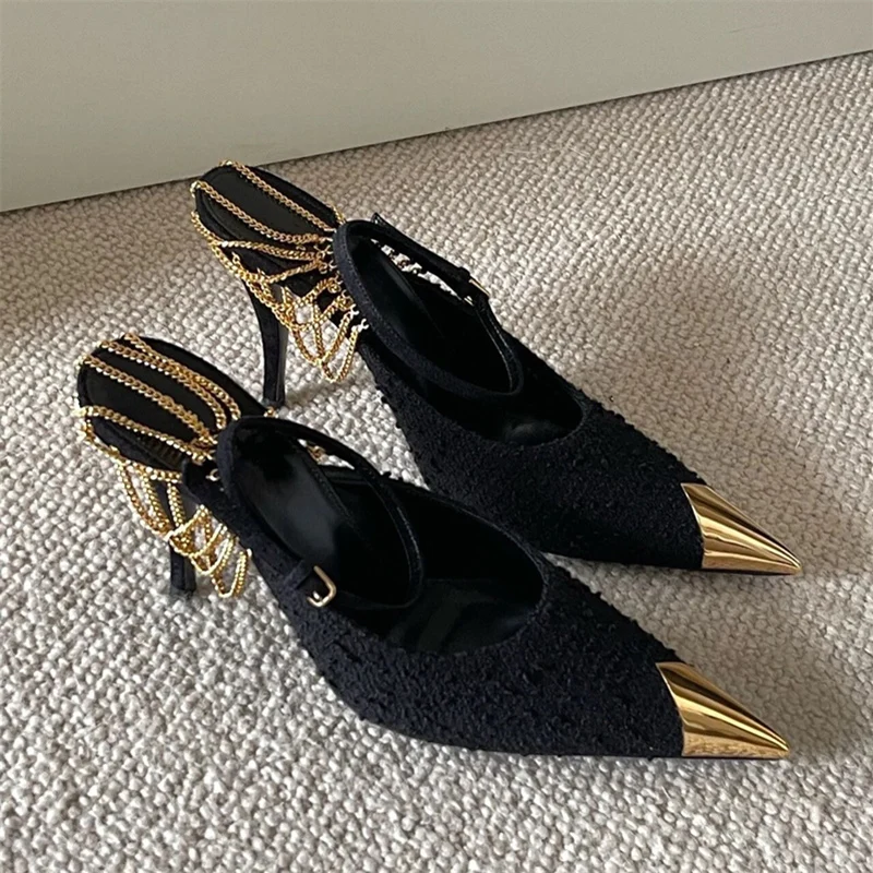 

New Fashion Pointed Toe Buckle Sandals Women Sexy Super Stiletto High Heels Fashion Party Wedding Shoes Women femmes chaussures