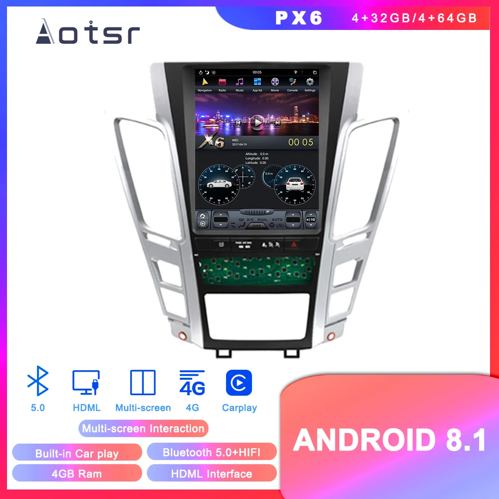 Android 8 1 стиль Tesla GPS-навигация для Cadillac viejo CTS SRX 2007 2008-2012 стерео мультимедийный плеер