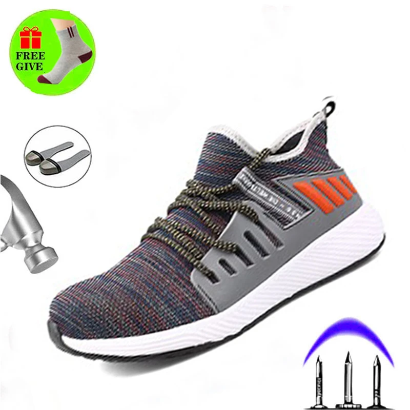 Zapatos de trabajo de seguridad con punta acero hombre, calzado de tenis con puntera de acero, indestructible, transpirable, inmortal ryder, venta directa|Botas de y de trabajo| - AliExpress