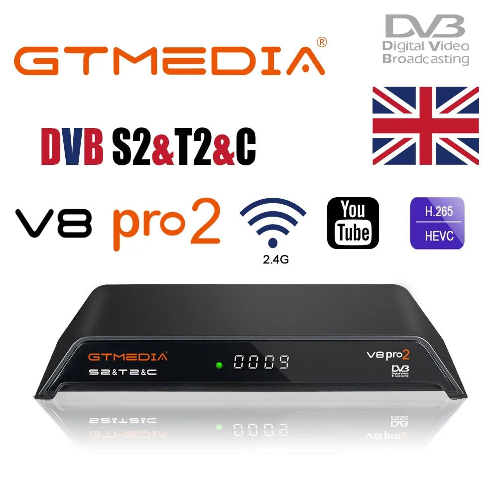GTMEDIA V8 PRO2-цифра спутниковый телевизионный ресивер DVB-S/S2/S2X/T/T2/ISDB-T/кабель Поддержка