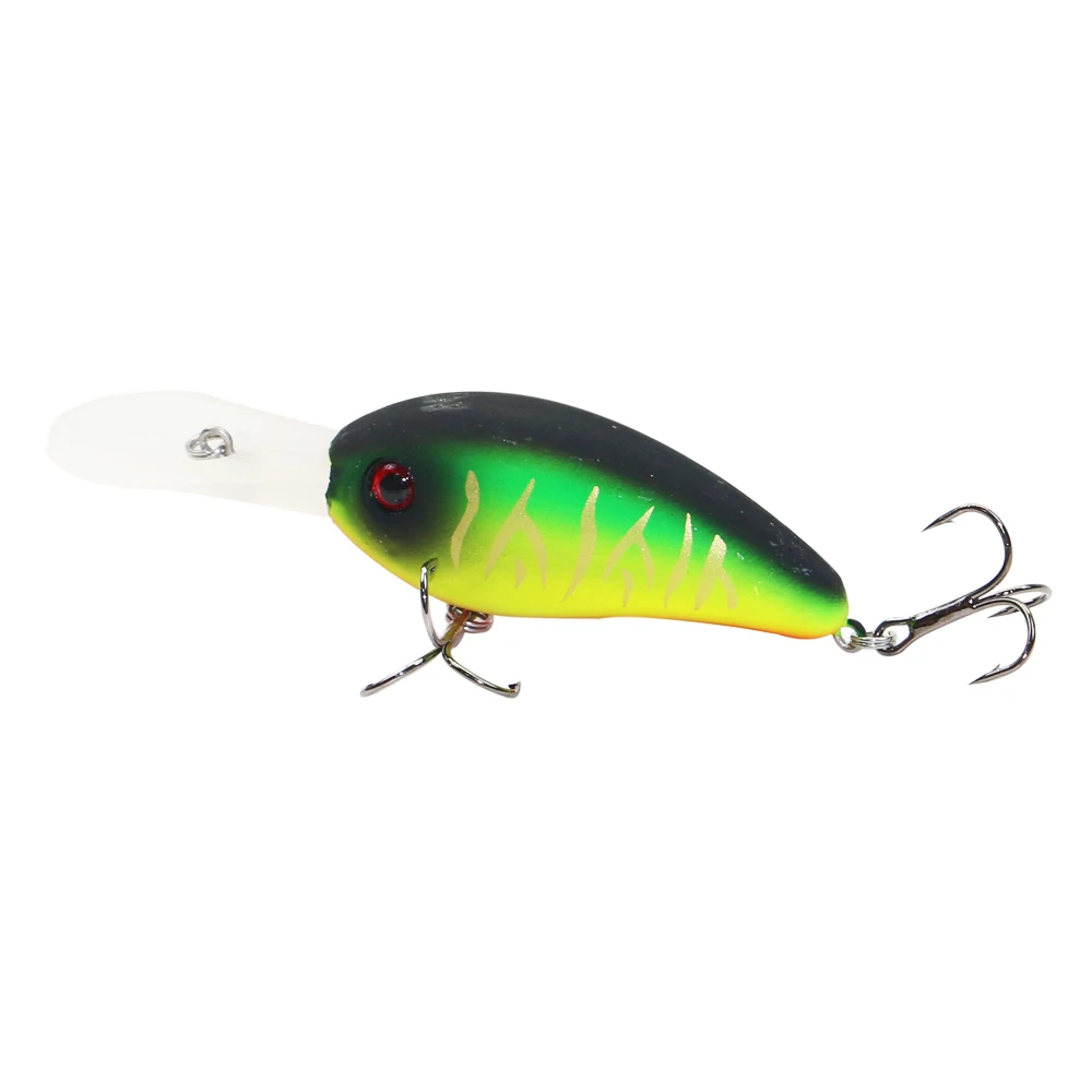 A AI-SHOUYU 1 шт. новинка 100 мм 16 г Crankbait с 2 тройными крючками рок кривошипная приманка с шариком плавающая жесткая приманка-вобла приманка - Цвет: A