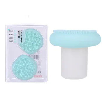 

2 PCS/Set Silicone Facial Wash Pad Exfoliating Blackhead Removal Face Cleaning Brush Tool Soft Deep Cleaning Face Brushes Face C