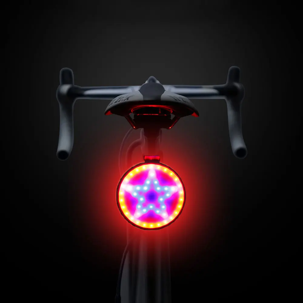 

Bike Cycling Lights Waterproof LED 3 Modes USB Charge Taillight Safety Warning Light Bicycle Light Tail Lamp for Mountains Bike