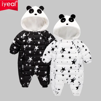 

IYEAL New Fashion Newborn Winter Outerwear Baby Boy Girl Rompers Cotton Padded Panda Infant Clothes Thickening Jumpsuit