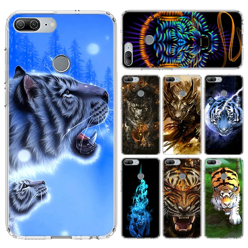 Erille мягкий крутой чехол для телефона С Рисунком Тигра Sheel huawei Honor 8A 8X 8C 8S 9 9X10 20 Lite Pro