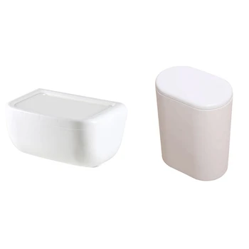 

Toilet Paper Holder Bathroom Self-Adhesive & Plastic Narrow Type Kitchen Trash Can Toilet Press Type Waste Bin